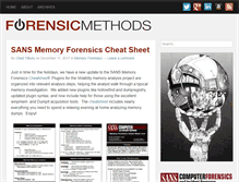 Tablet Screenshot of forensicmethods.com